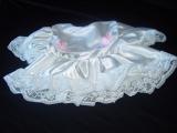 White Satin with Built in Net Petticoat  Susie Dress 